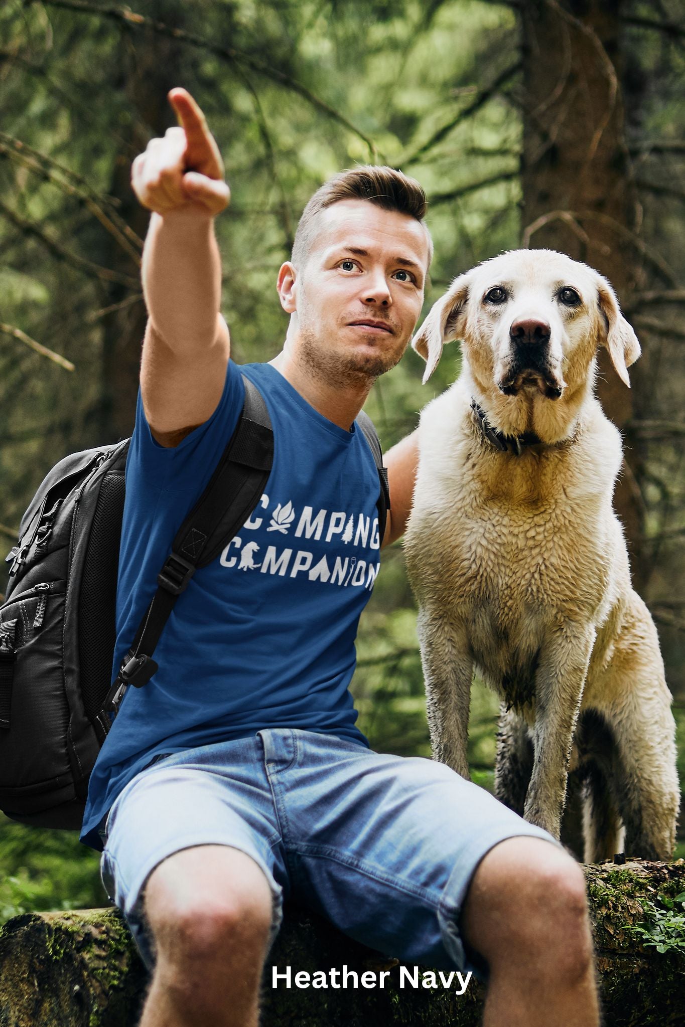 Camping Companion T-Shirt - Outdoor Adventure with Dogs