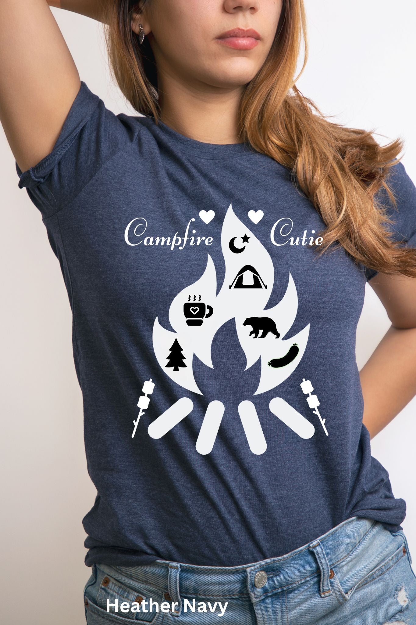 Campfire Cutie T-Shirt - Nature, Marshmallows & Camp Life Tee
