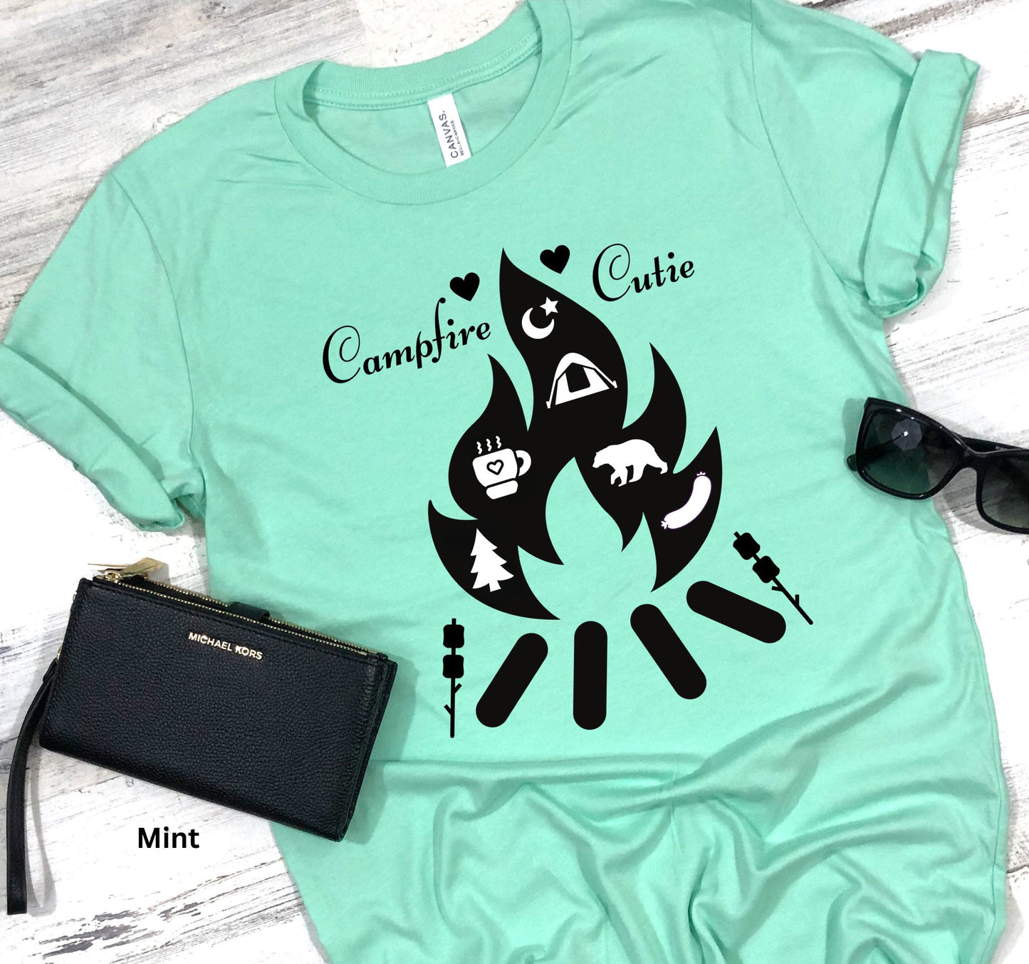 Campfire Cutie T-Shirt - Nature, Marshmallows & Camp Life Tee