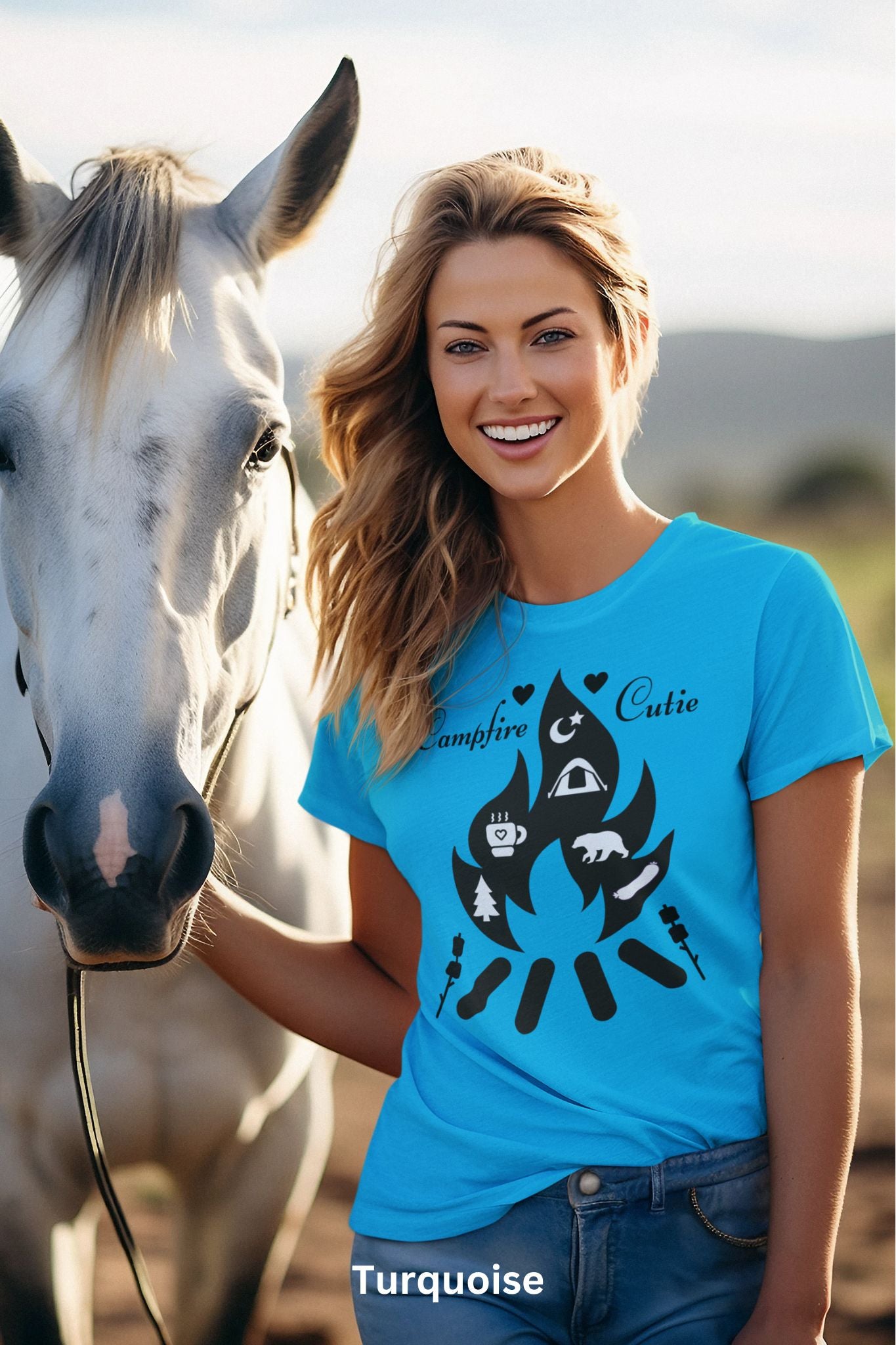 Campfire Cutie T-Shirt - Nature, Marshmallows & Camp Life Tee