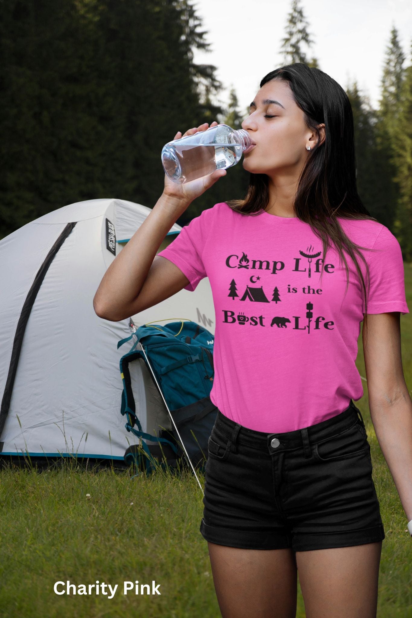 Camp Life is the Best Life - Wilderness Adventure Camping Tee