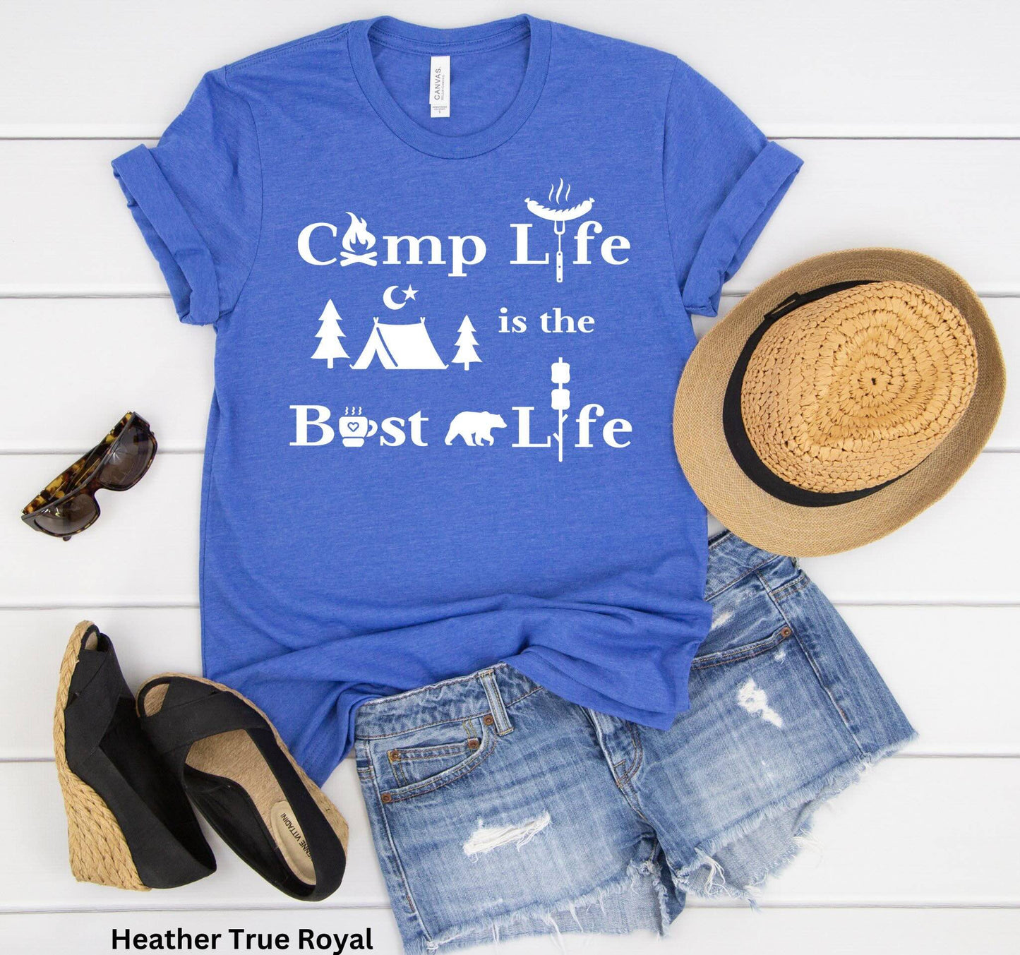 Camp Life is the Best Life - Wilderness Adventure Camping Tee