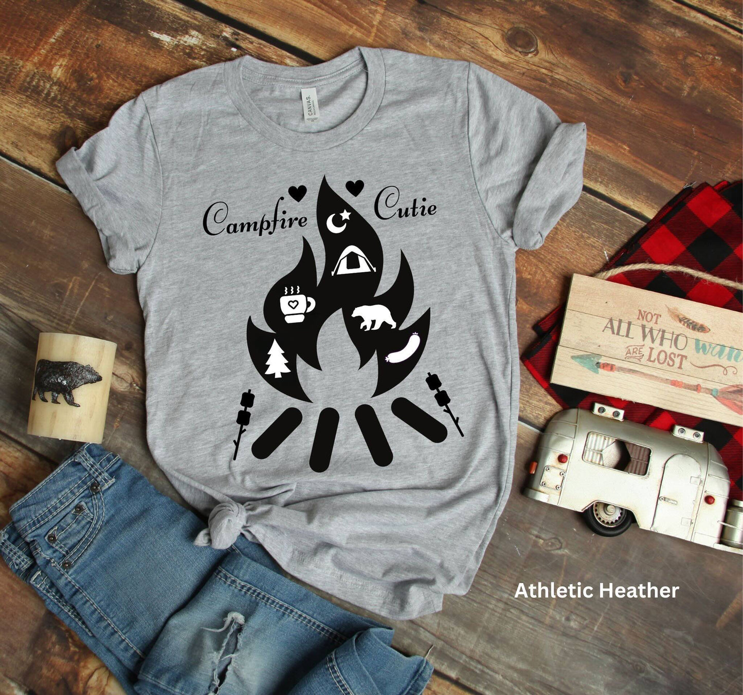 Campfire Cutie T-Shirt - Nature, Marshmallows & Camp Life Tee