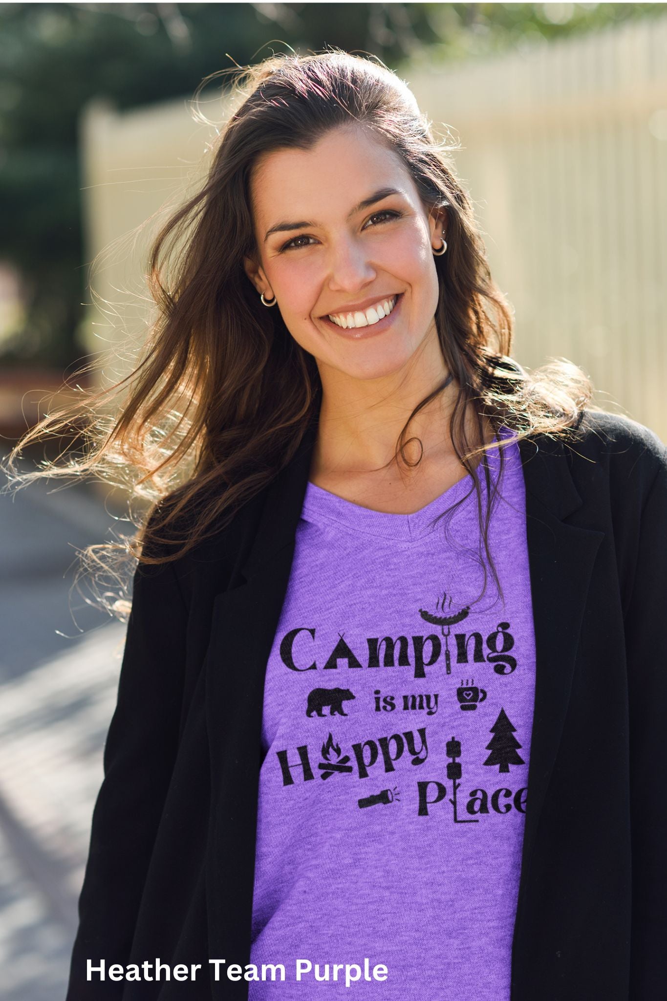 Camping is my Happy Place T-Shirt - Cozy Outdoor Adventure Tee