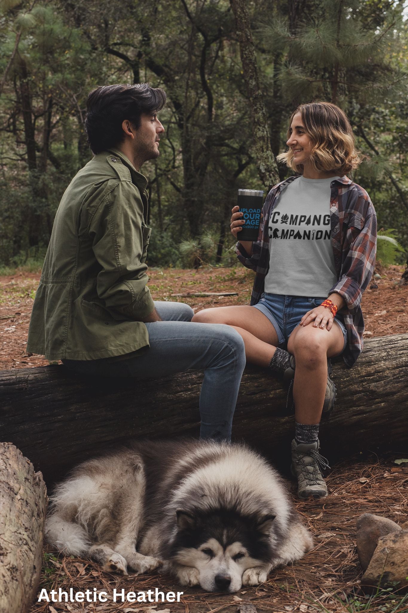 Camping Companion T-Shirt - Outdoor Adventure with Dogs