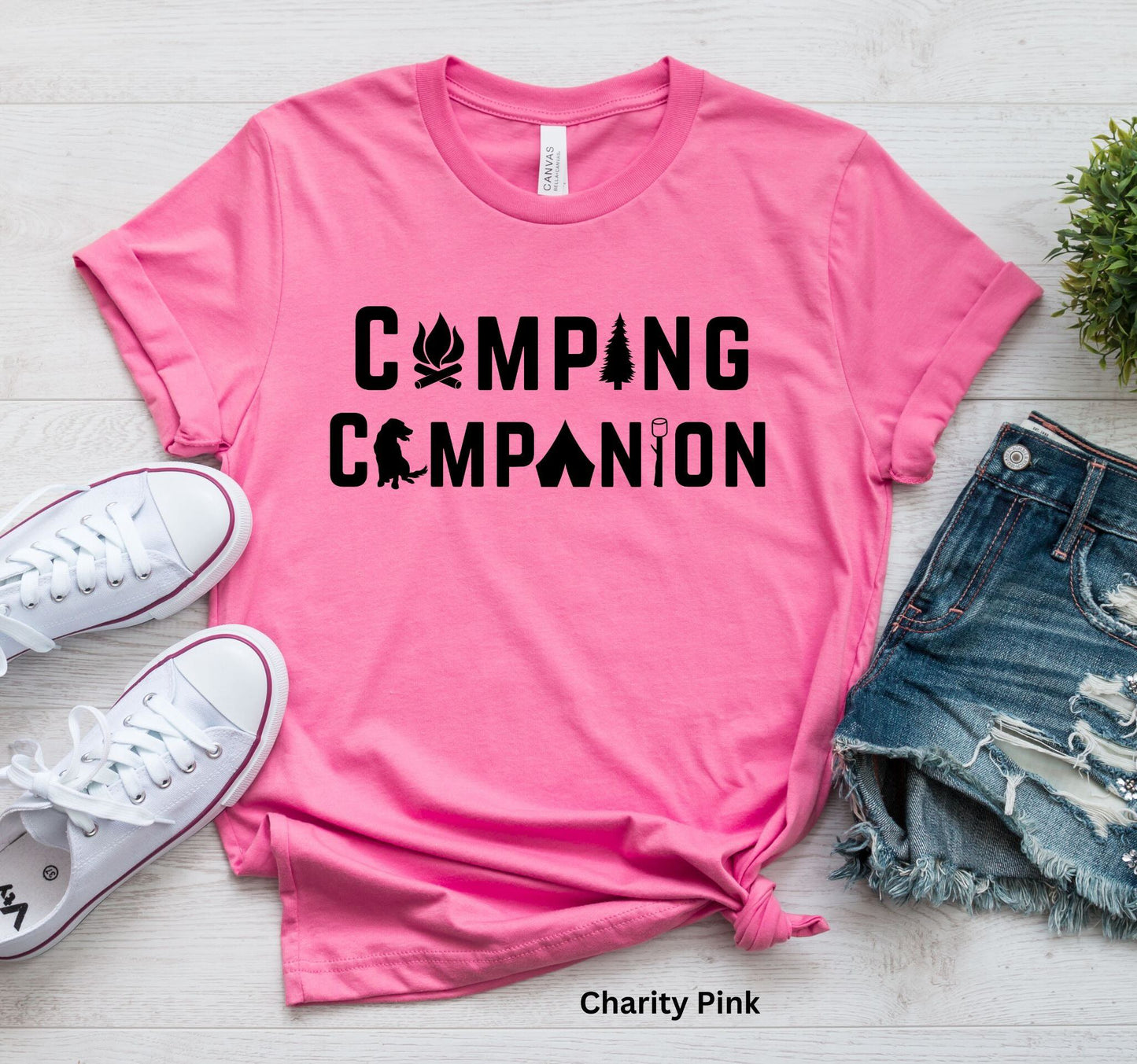 Camping Companion T-Shirt - Outdoor Adventure with Dogs