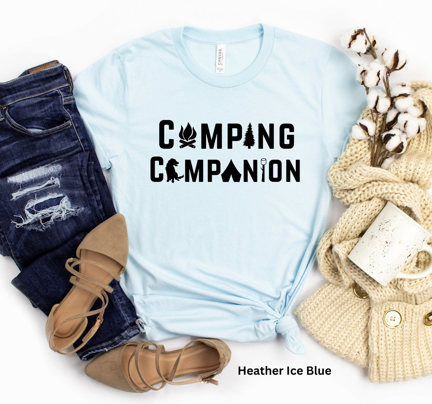 Camping Companion T-Shirt - Outdoor Adventure with Dogs