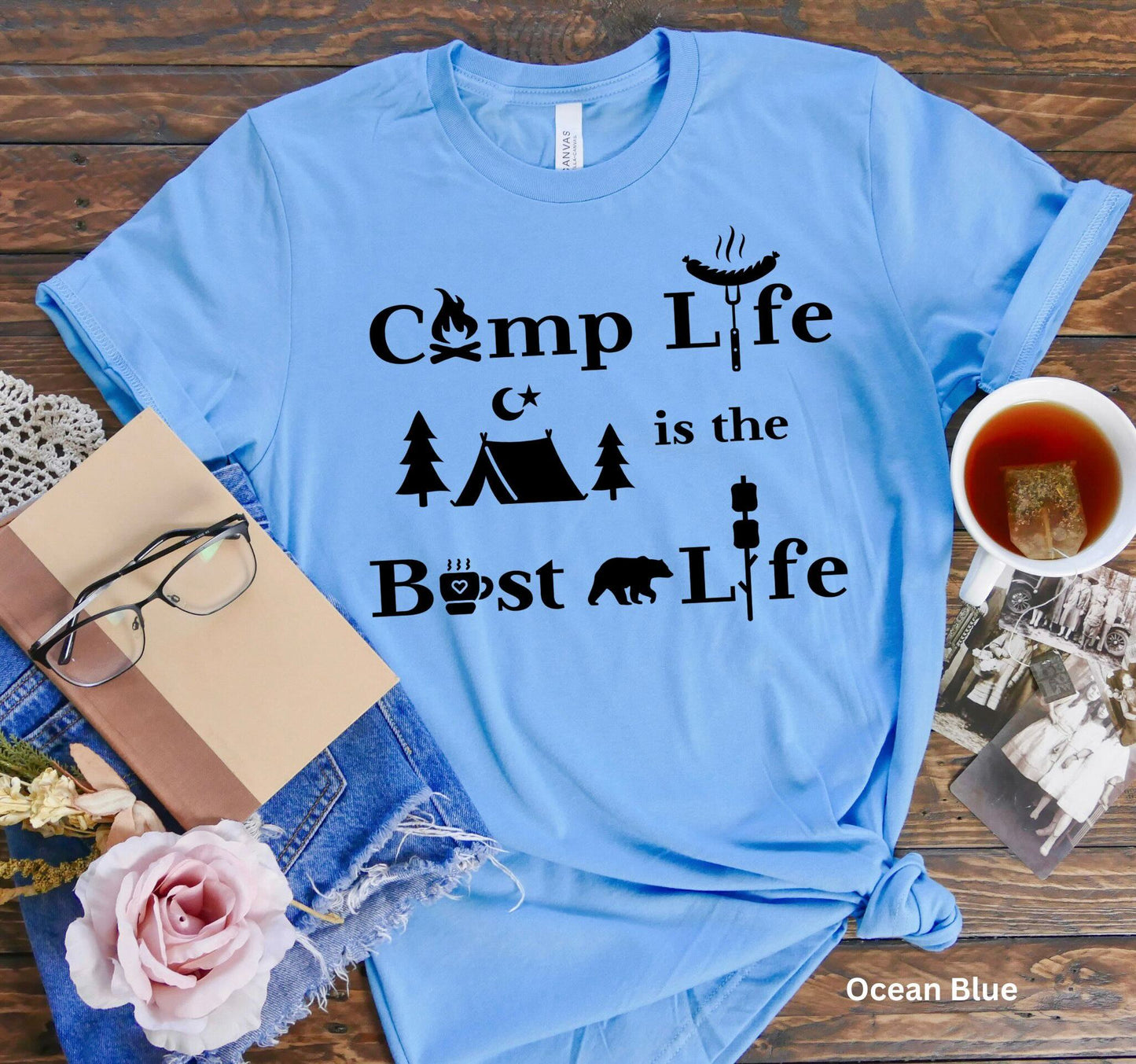 Camp Life is the Best Life - Wilderness Adventure Camping Tee