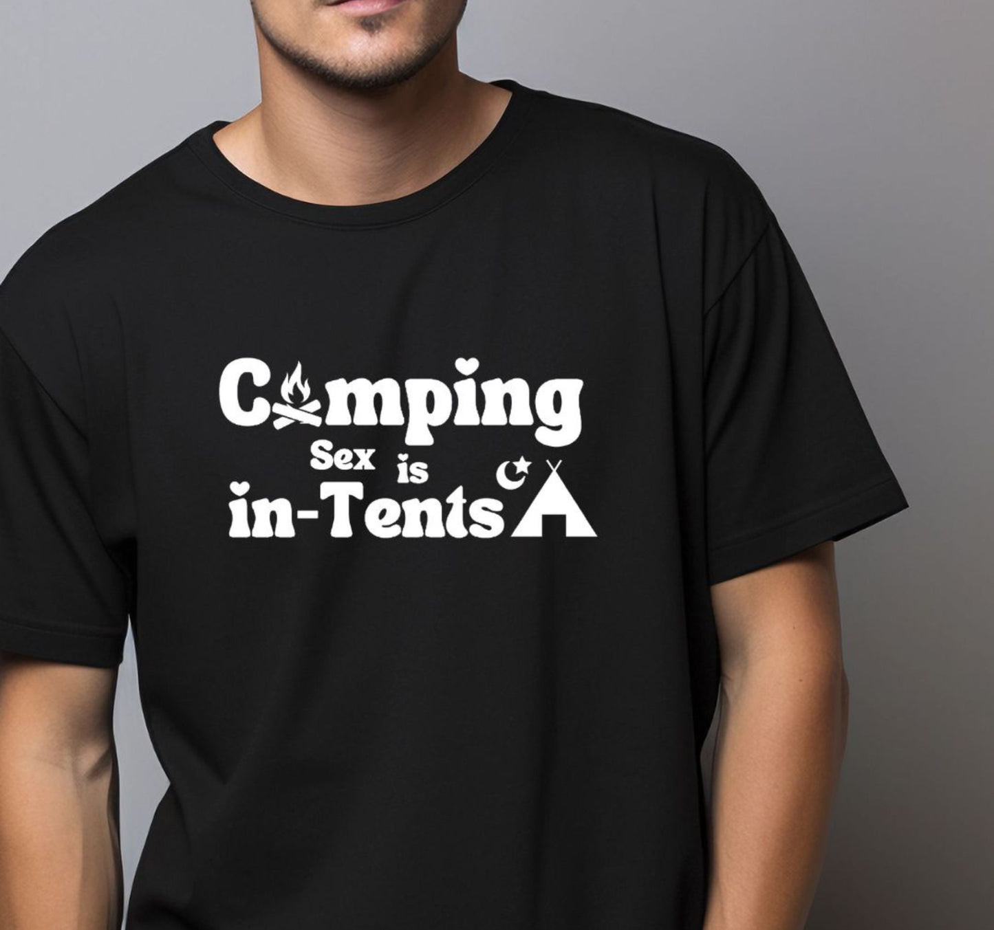 Camping Sex is in Tents T-Shirt - Funny Outdoor Camping Tee