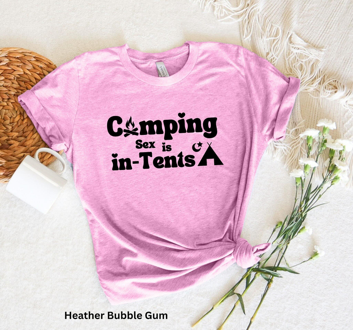 Camping Sex is in Tents T-Shirt - Funny Outdoor Camping Tee