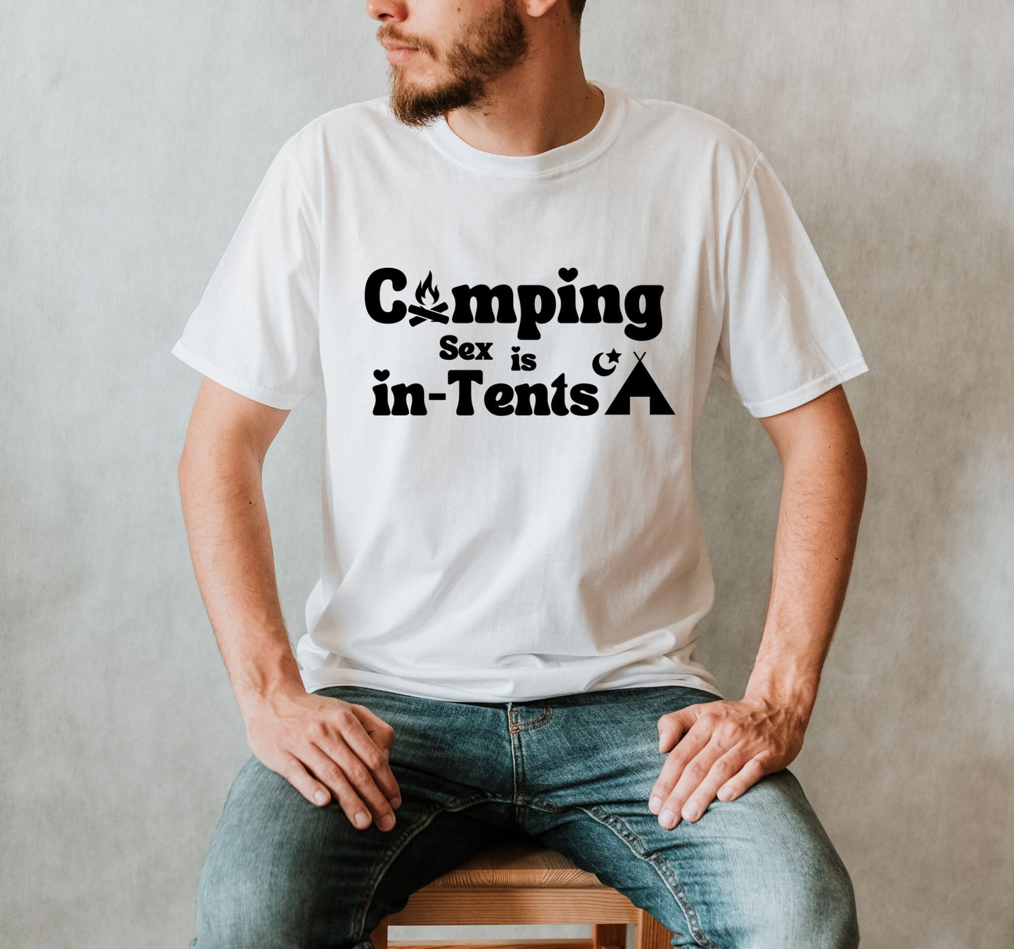 Camping Sex is in Tents T-Shirt - Funny Outdoor Camping Tee