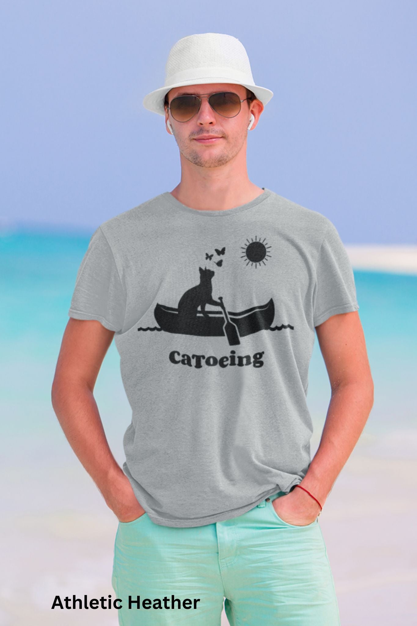 Catoeing T-Shirt - Funny Canoeing & Cat Lover Tee