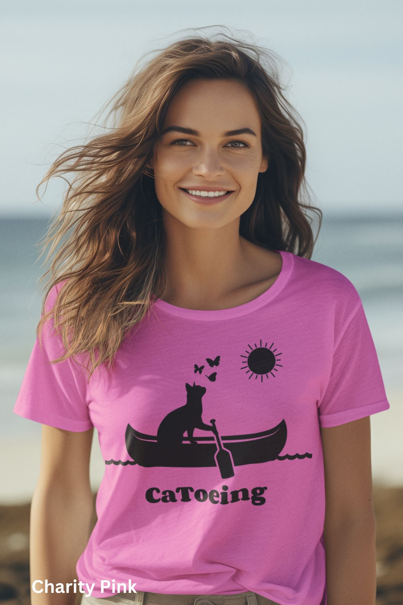 Catoeing T-Shirt - Funny Canoeing & Cat Lover Tee