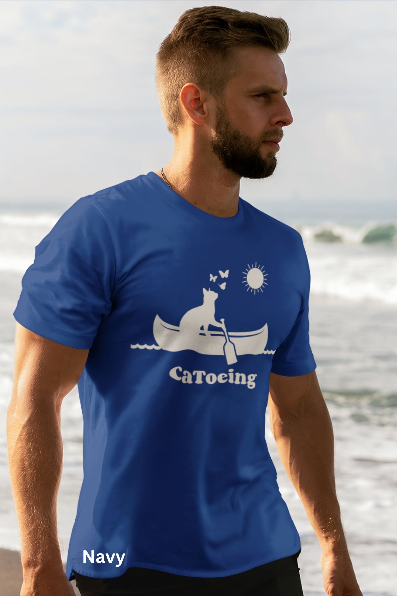 Catoeing T-Shirt - Funny Canoeing & Cat Lover Tee