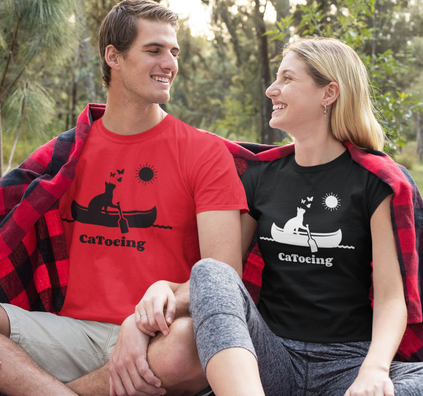 Catoeing T-Shirt - Funny Canoeing & Cat Lover Tee