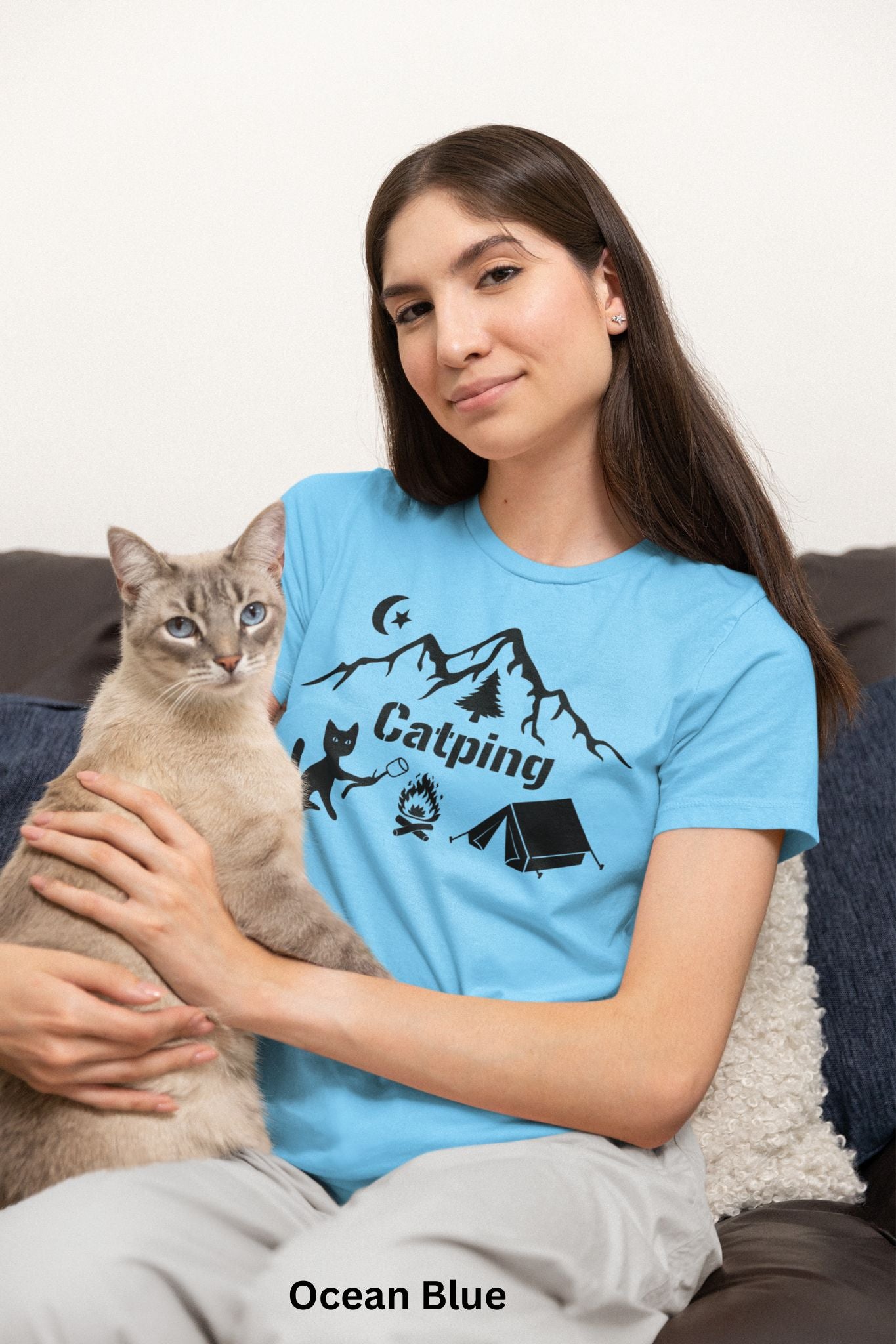 Catping T-Shirt - Funny Camping & Cat Lover Tee