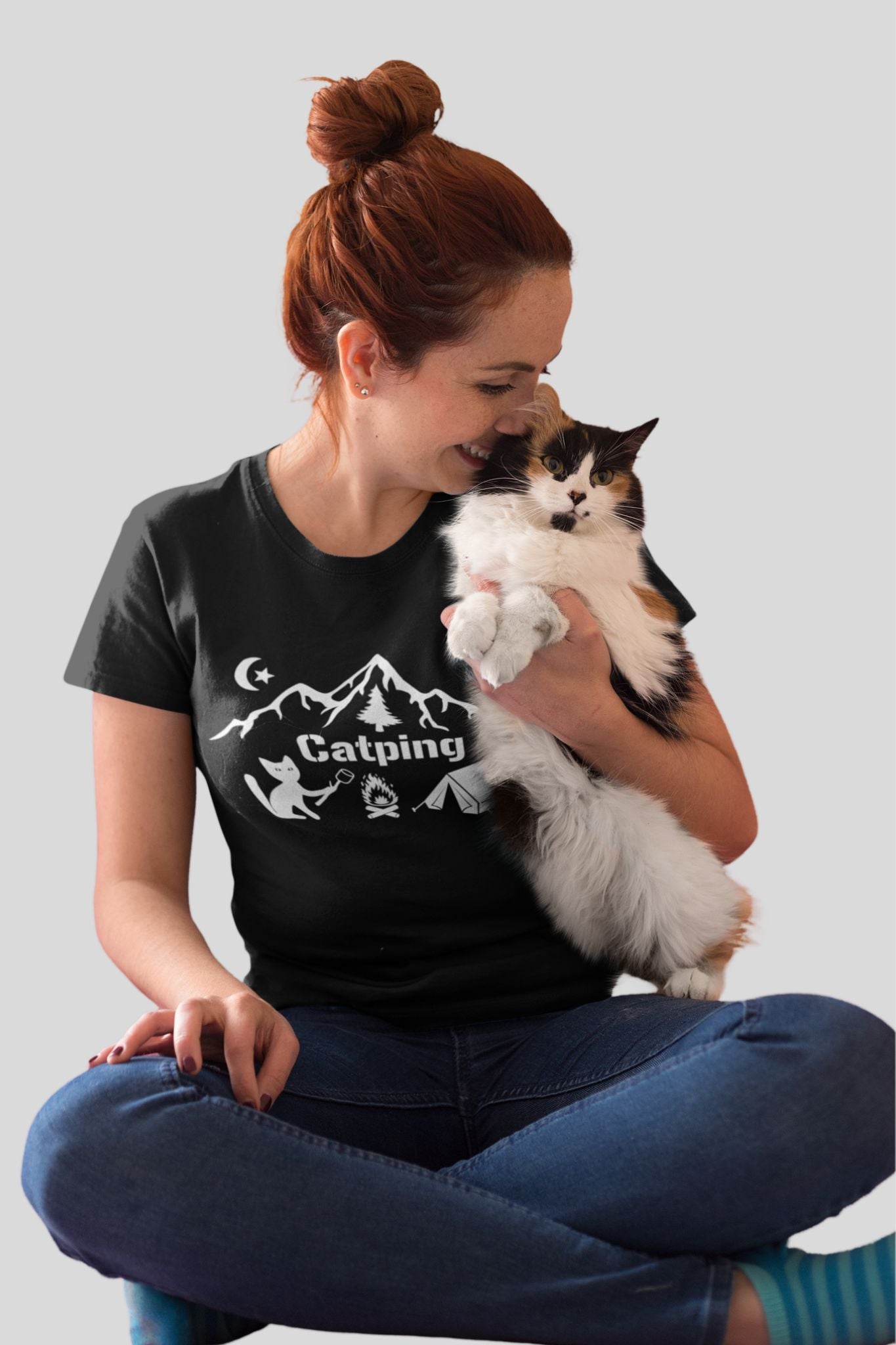Catping T-Shirt - Funny Camping & Cat Lover Tee