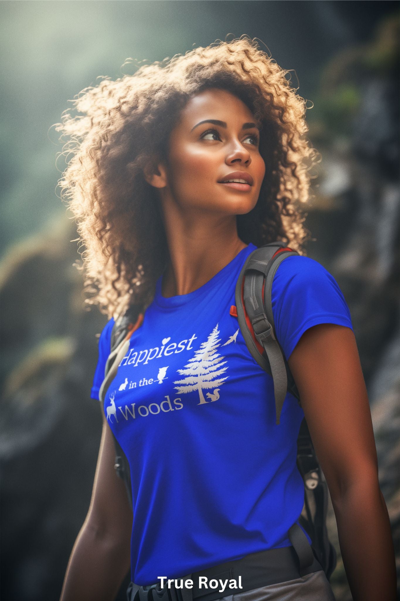 Happiest in the Woods - Adventure, Hiking & Nature T-Shirt