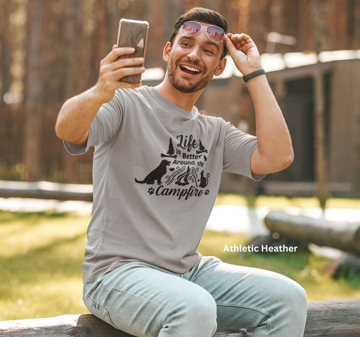 Life is Better Around the Campfire - Camping & Outdoor Adventure Tee