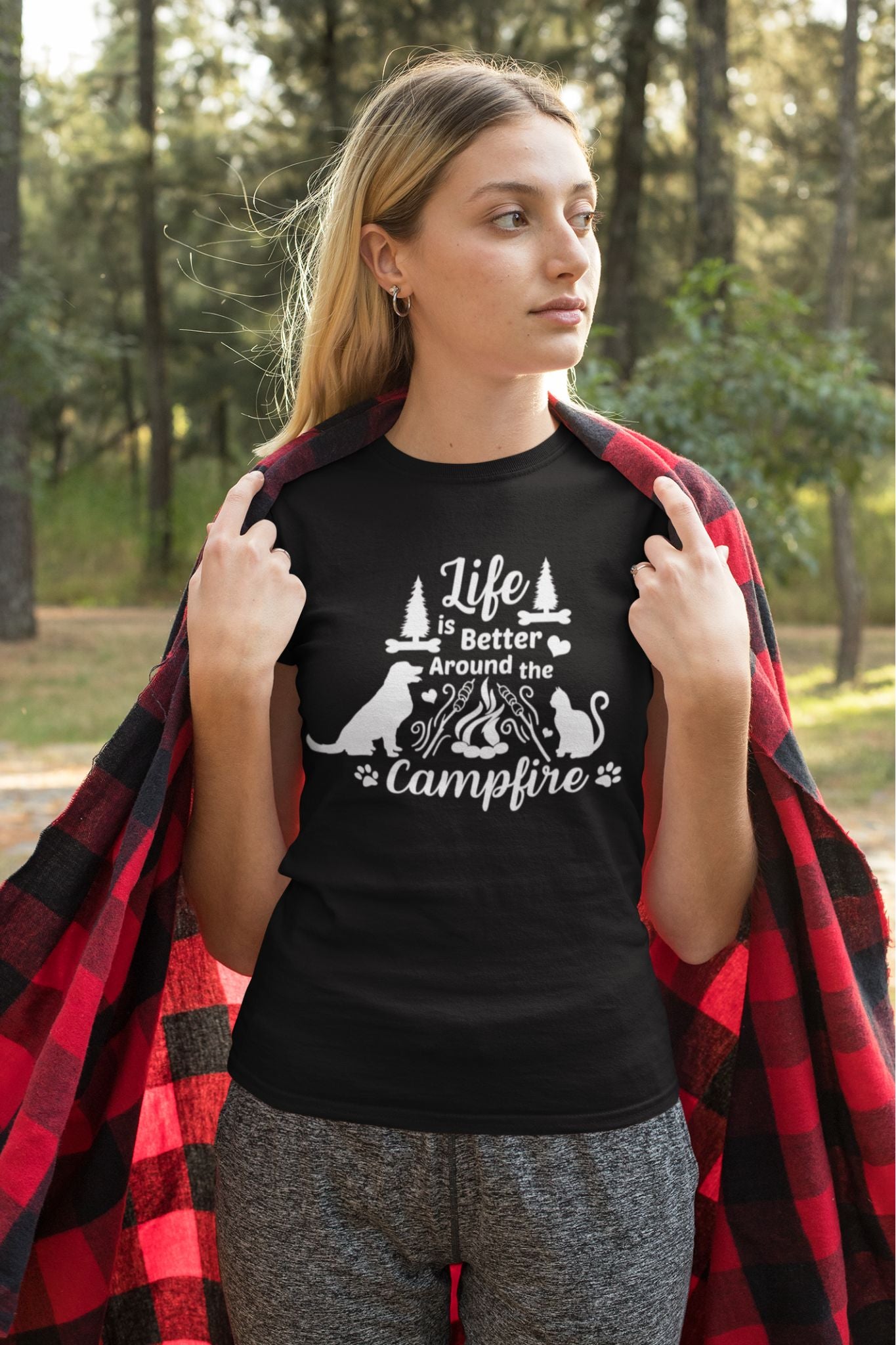 Life is Better Around the Campfire - Camping & Outdoor Adventure Tee