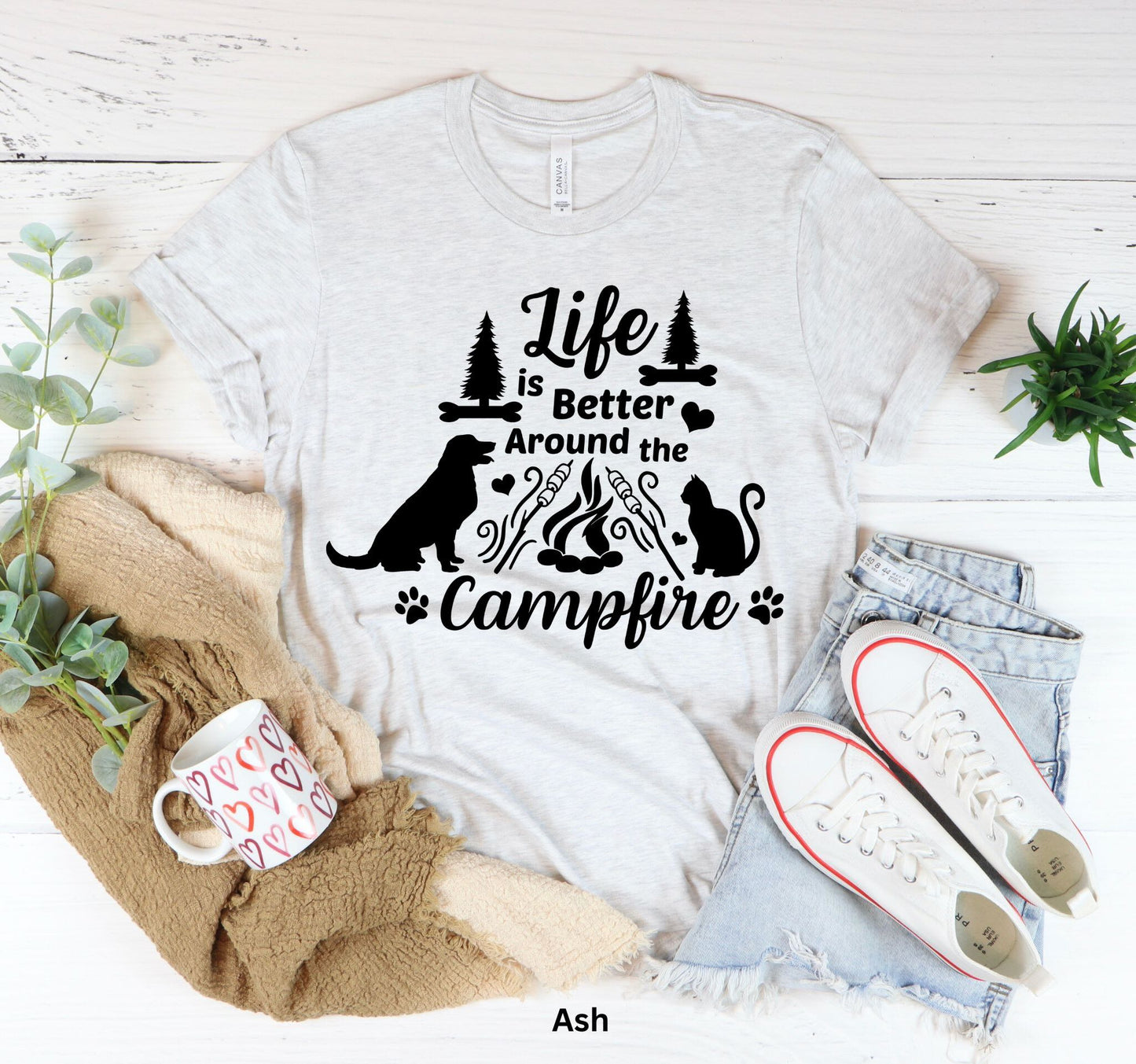 Life is Better Around the Campfire - Camping & Outdoor Adventure Tee
