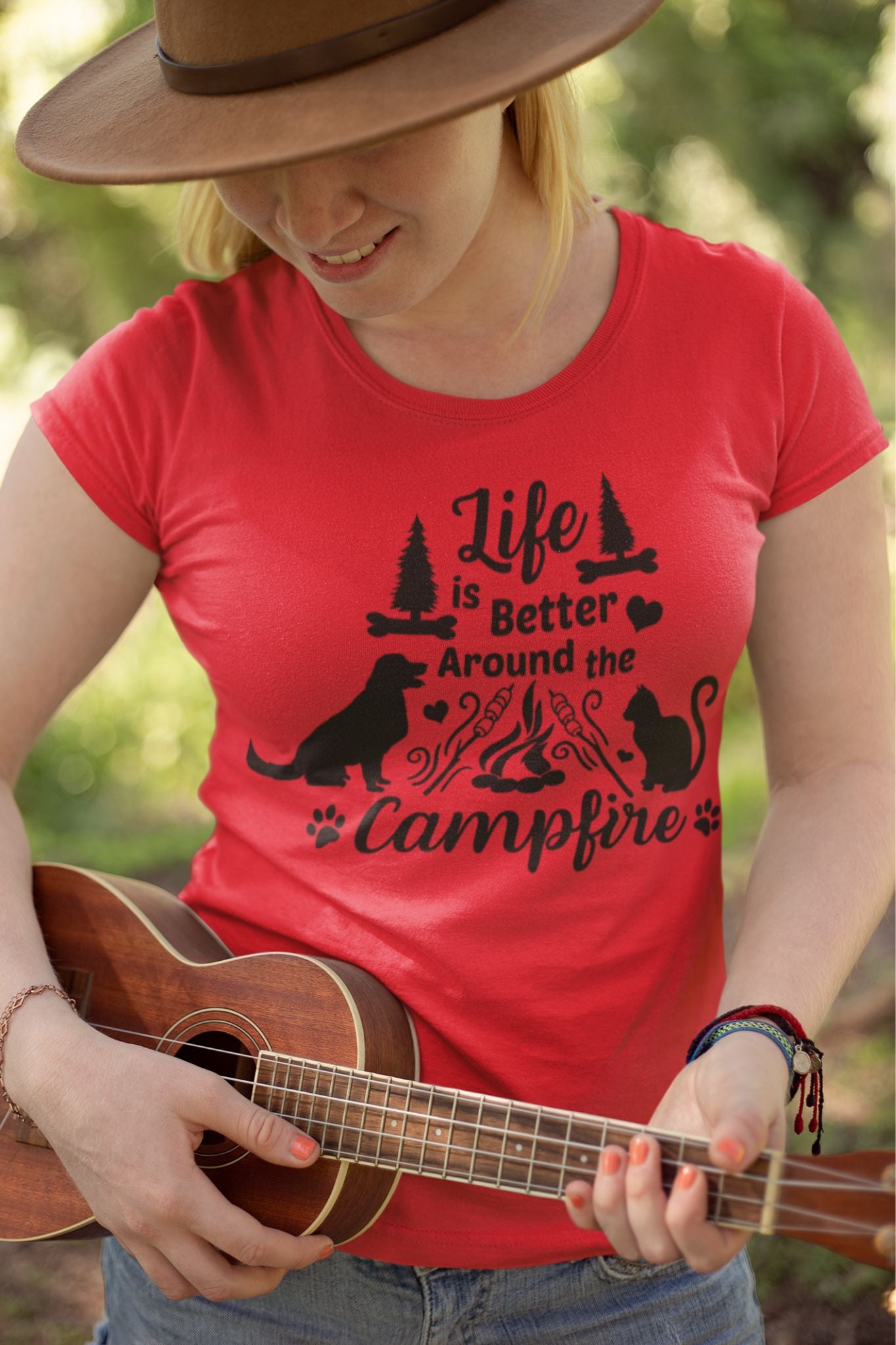 Life is Better Around the Campfire - Camping & Outdoor Adventure Tee