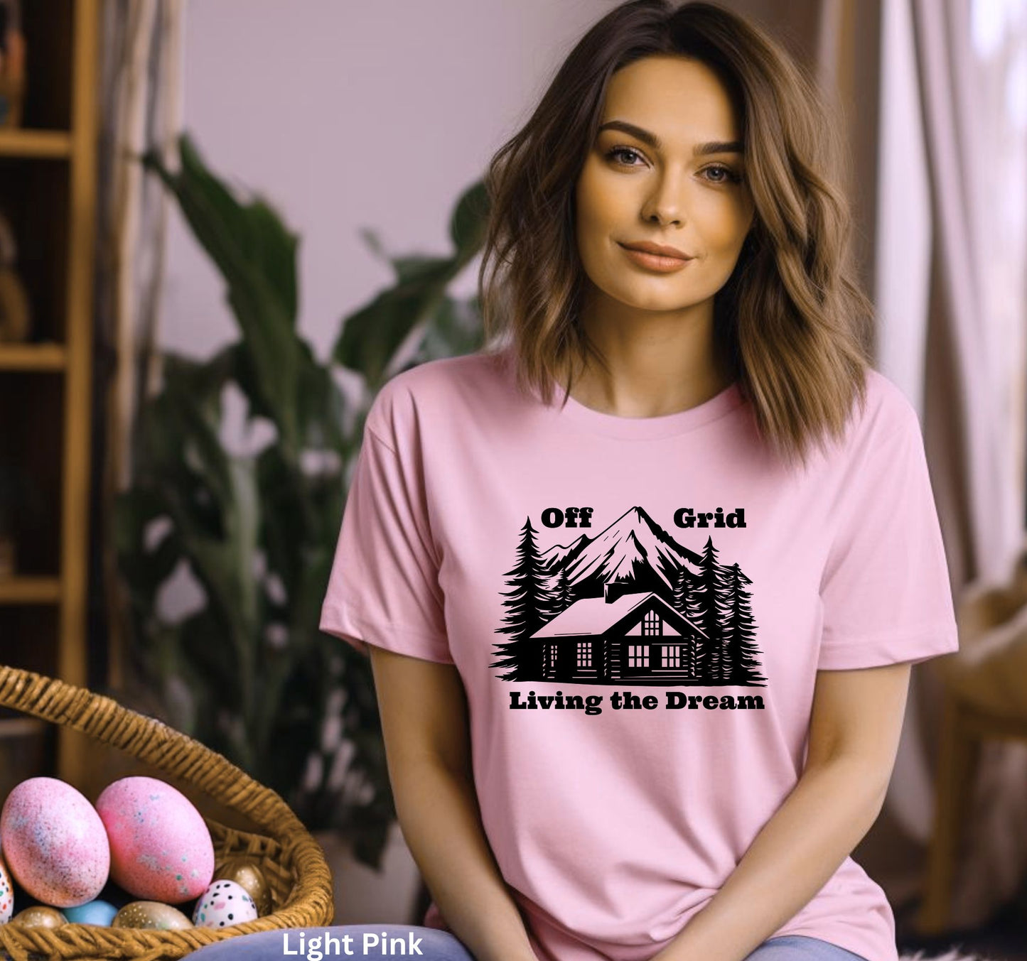 Off Grid Living the Dream T-Shirt - Cabin Life & Self-Sufficiency