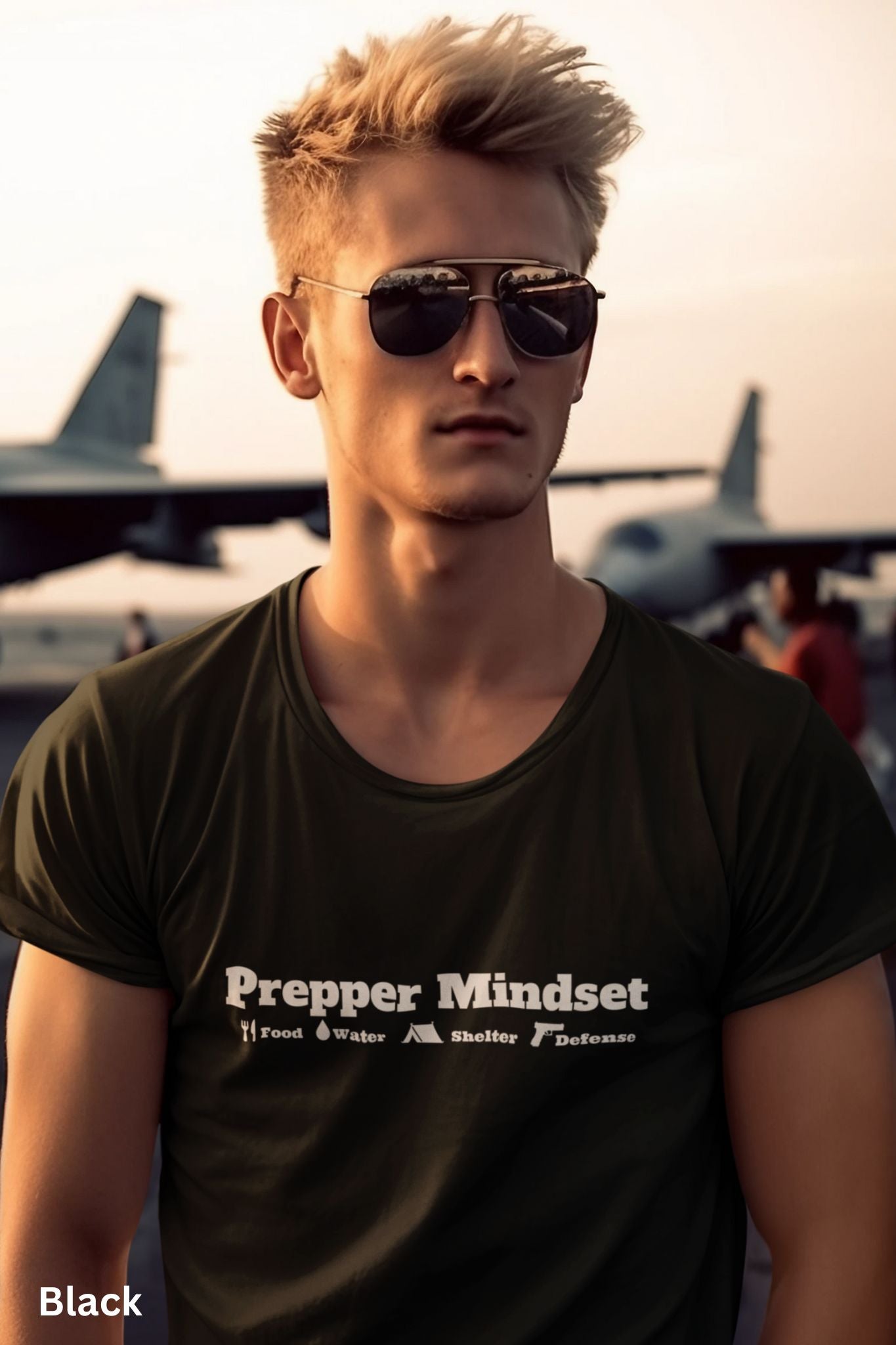 Prepper Mindset T-Shirt - Survivalist & Self-Reliance Tee