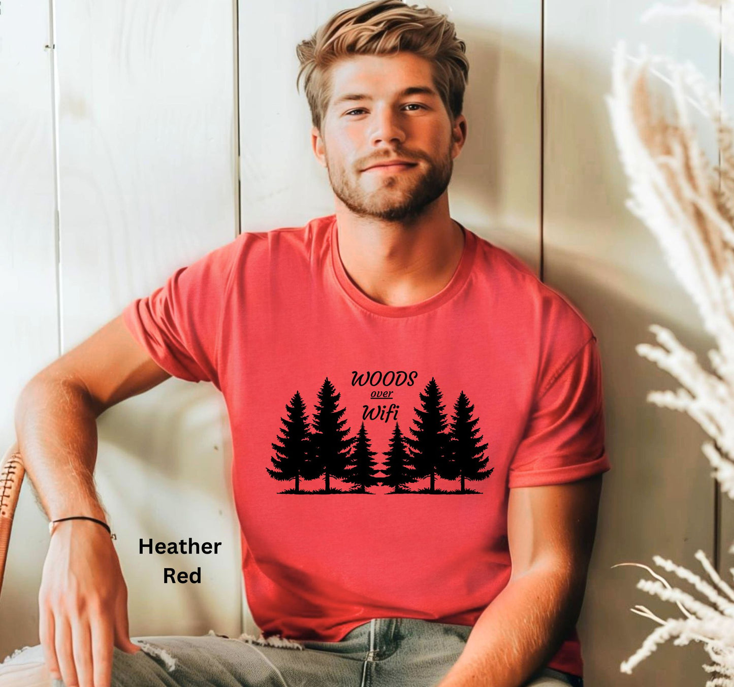 Woods over Wifi T-Shirt - Nature Lover Tee for Hikers & Campers